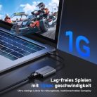 Cable Matters USB C Ethernet adapter 140W töltéssel gigabites Ethernet, USB C - outlet termék