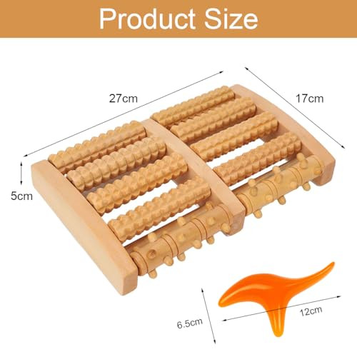 Fa lábmasszírozó hengerek - izom masszázs labdával, talpreflexológia - outlet termék