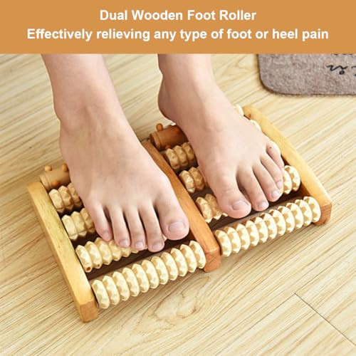 Fa lábmasszírozó hengerek - izom masszázs labdával, talpreflexológia - outlet termék