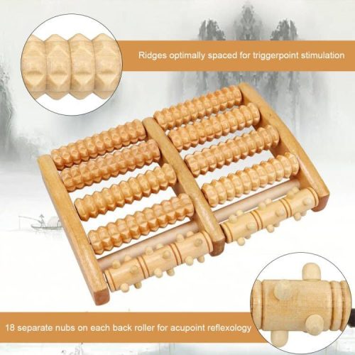 Fa lábmasszírozó hengerek - izom masszázs labdával, talpreflexológia - outlet termék