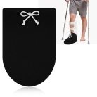 HJZHII gipszvédő lábra, állítható zsinórral, porálló, fekete - outlet termék