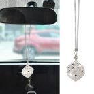 Blueshyhall kocka medál autó visszapillantó tükörre, csillogó kocka medál strasszból - outlet termék