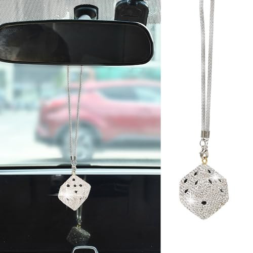 Blueshyhall kocka medál autó visszapillantó tükörre, csillogó kocka medál strasszból - outlet termék