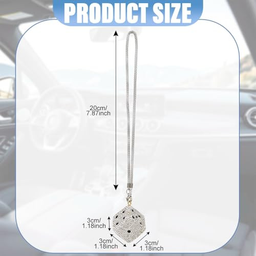 Blueshyhall kocka medál autó visszapillantó tükörre, csillogó kocka medál strasszból - outlet termék