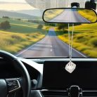 Blueshyhall kocka medál autó visszapillantó tükörre, csillogó kocka medál strasszból - outlet termék