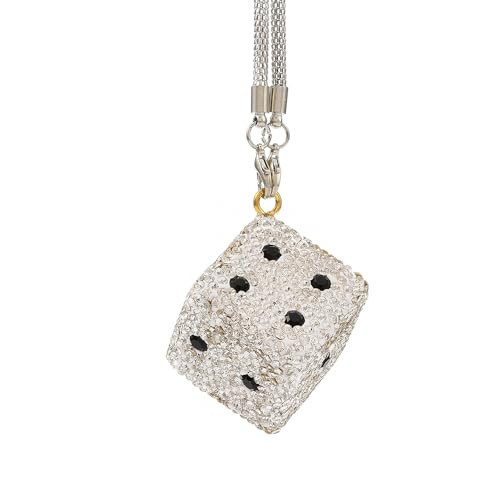 Blueshyhall kocka medál autó visszapillantó tükörre, csillogó kocka medál strasszból - outlet termék