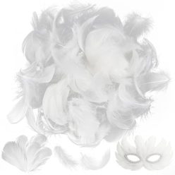   Faburo tollak kézműveskedéshez, 300 darabos toll szett 5~8cm, fehér, dekoráció - outlet termék