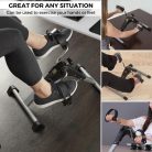 Pedaleador összecsukható mini elliptikus edző állítható ellenállás, kijelző - outlet termék