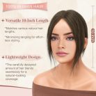 RUWISS hajtincs valódi haj nőknek barna, sima, klipszes - outlet termék