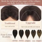 RUWISS hajtincs valódi haj nőknek barna, sima, klipszes - outlet termék