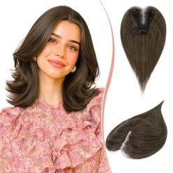   RUWISS hajtincs valódi haj nőknek barna simított - outlet termék