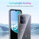 Effcotuo Xiaomi Redmi 15C/POCO C85 tok 2 darabos kijelzővédő, átlátszó szilikon - outlet termék