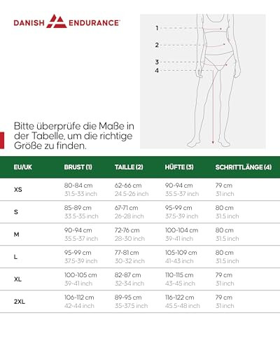 DANISH ENDURANCE Merino aláöltözet nőknek fekete, S - outlet termék