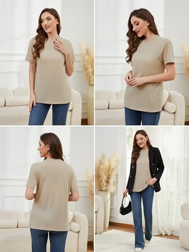 Love2Mi 3/4 darabos szett szoptatós póló rejtett cipzárral rövid ujjú, kismama - outlet termék