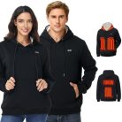 WUEAOA fűthető kapucnis pulóver, unisex, 30% nagyobb fűtési felület grafén - outlet termék