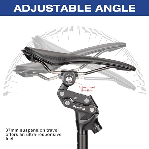 GEWAGE 4-Link párhuzamos nyeregcső – prémium rugós nyeregcső, 37 mm rugóút - outlet termék