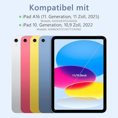TQQ billentyűzet tok iPad A16 11. generáció 2025/10. generáció 2022 11/10,9 hüvelyk - outlet termék
