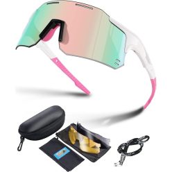   Fahrrad-Brille UV400 sport napszemüveg nők, férfiak, 2 cserélhető lencsével - outlet termék