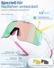 Fahrrad-Brille UV400 sport napszemüveg nők, férfiak, 2 cserélhető lencsével - outlet termék