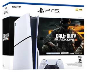 PS5 konzol 1TB standard slim fehér Call of Duty 6 csomag (ITA)