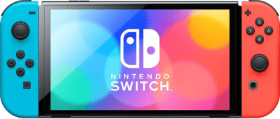 Nintendo Switch OLED-modell játékkonzol (piros-kék)