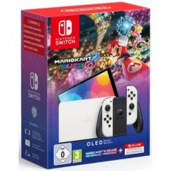   Nintendo Switch OLED konzol fehér + Mario Kart 8 Deluxe + 12 hónapos Nintendo Switch Online