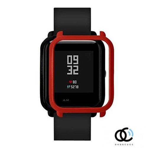 Amazfit BIP okosóra keretek - egyszínű, műanyag, piros, piros