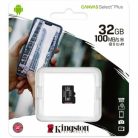 Kingston Canvas Select Plus 32GB memóriakártya + adapter