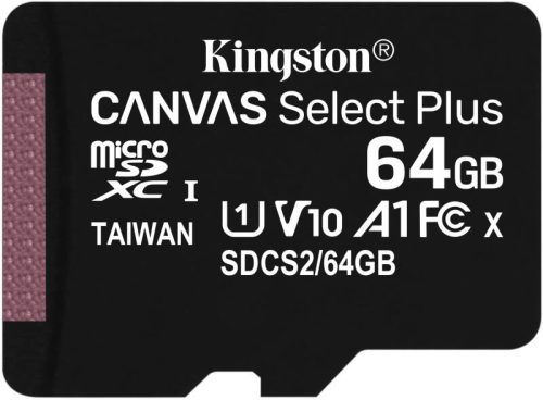 Kingston Canvas Select Plus 64GB memóriakártya + adapter