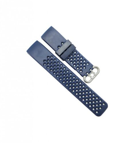 Fitbit Charge 3/4 szíjak - kék, kék, L, lyukacsos, szilikon