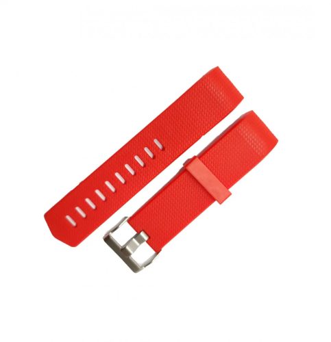 Fitbit Charge 2 szíjak - egyszínű, piros, piros, S, szilikon