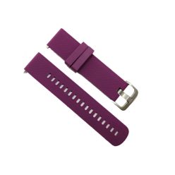   20 mm cserélhető szilikon szíj okosórához - 20 mm, lila, lila, recés, szilikon, Univerzális