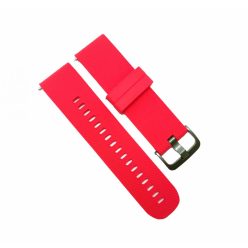   22 mm cserélhető szilikon szíj okosórához - 22 mm, L, piros, piros, recés, szilikon