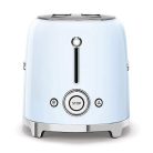 Smeg TSF01PBEU kenyérpirító (2 szeletes, 6 fokozat, melegítő, kiolvasztó, bagel funkció, morzsatálca, 950W, pasztellkék)