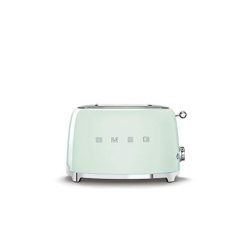   Smeg TSF01PGEU kenyérpirító (2 szeletes, 6 fokozat, melegítő, kiolvasztó, bagel funkció, morzsatálca, 950W, pasztellzöld)