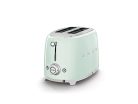 Smeg TSF01PGEU kenyérpirító (2 szeletes, 6 fokozat, melegítő, kiolvasztó, bagel funkció, morzsatálca, 950W, pasztellzöld)