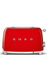 Smeg TSF01RDEU kenyérpirító (2 szeletes, 6 fokozat, melegítő, kiolvasztó, bagel funkció, morzsatálca, 950W, piros)