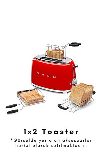 Smeg TSF01RDEU kenyérpirító (piros) - outlet termék