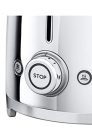 Smeg TSF01SSEU kenyérpirító (2 szeletes, 6 fokozat, melegítő, kiolvasztó, bagel funkció, morzsatálca, 950W, króm)