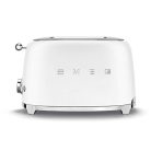 Smeg TSF01WHMEU kenyérpirító (2 szeletes, 6 fokozat, melegítő, kiolvasztó, bagel funkció, morzsatálca, 950W, matt fehér)