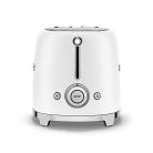 Smeg TSF01WHMEU kenyérpirító (2 szeletes, 6 fokozat, melegítő, kiolvasztó, bagel funkció, morzsatálca, 950W, matt fehér)