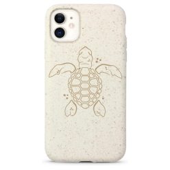   Biológiailag lebomló telefontok (Iphone 11) - fehér, teknősök