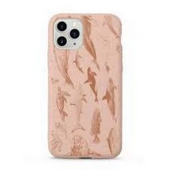   Biológiailag lebomló telefontok (Iphone 13) - púder színű, vízi élővilág