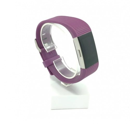 Fitbit Charge 2 szíjak - egyszínű, lila, lila, S, szilikon