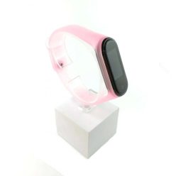   Xiaomi Mi band 3 / 4 szíjak - átlátszó, rózsaszín, rózsaszín, szilikon