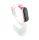 Xiaomi Mi band 3 / 4 szíjak - hibiszkuszos, rózsaszín, szilikon, virágos