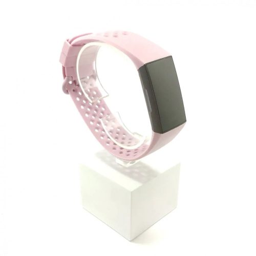 Fitbit Charge 3/4 szíjak - rózsaszín, rózsaszín, lyukacsos, S, szilikon