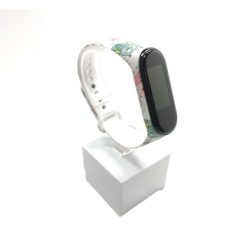   Xiaomi Mi band 3 / 4 szíjak - állatos, baglyos, fehér, szilikon