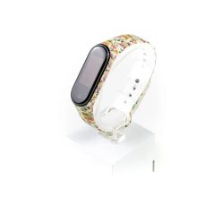   Xiaomi Mi band 3 / 4 szíjak - állatos, baglyos, sárga, szilikon