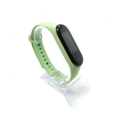   Xiaomi Mi band 3 / 4 szíjak - egyszínű, fagyizöld, szilikon, zöld